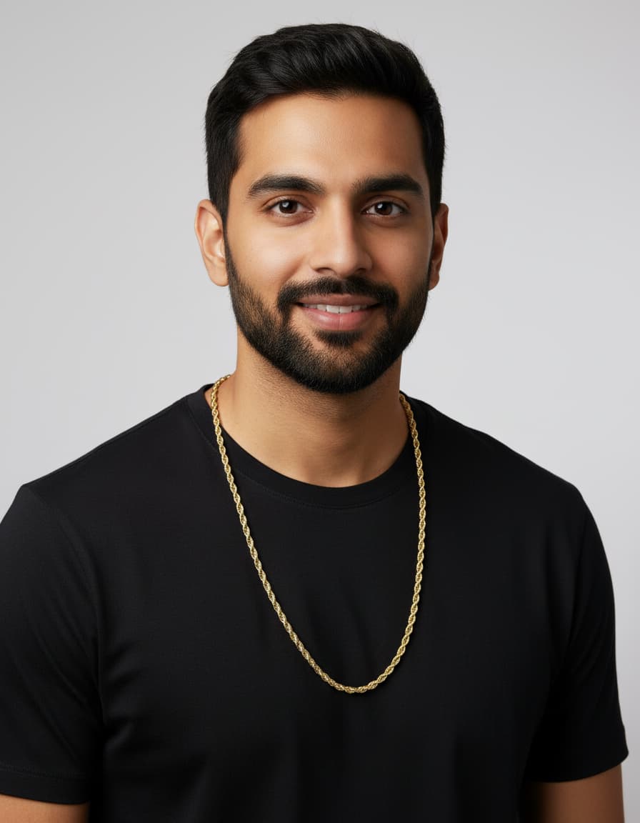 Golden Twist Rope Chain