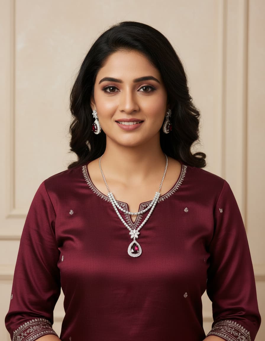 Crimson grace necklace set