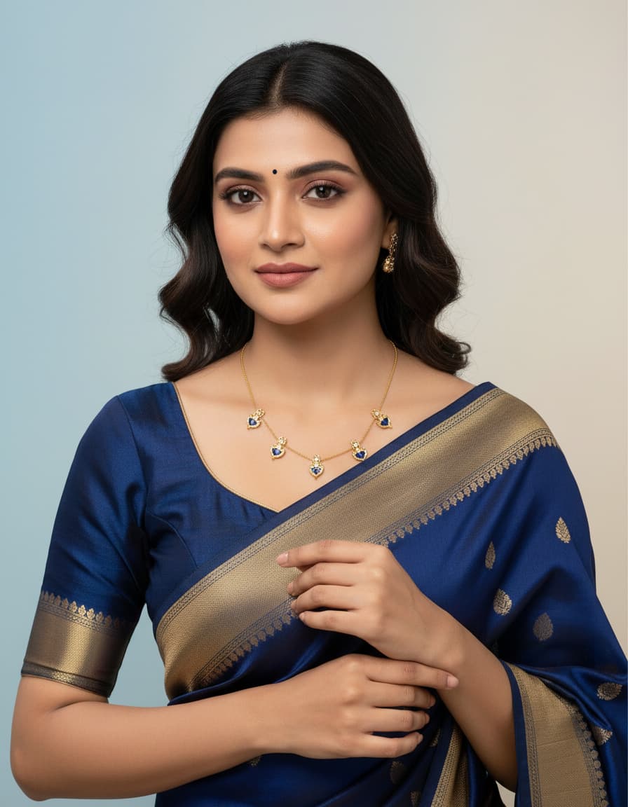 Mayuri Blue Necklace Set
