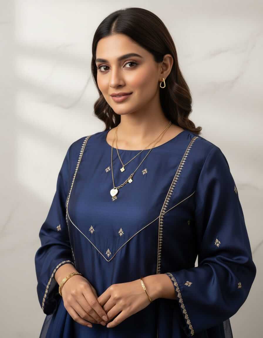 Flower Heart Necklace