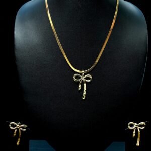 golden-ribbon-charm-necklace