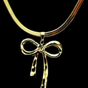 golden-ribbon-charm-necklace