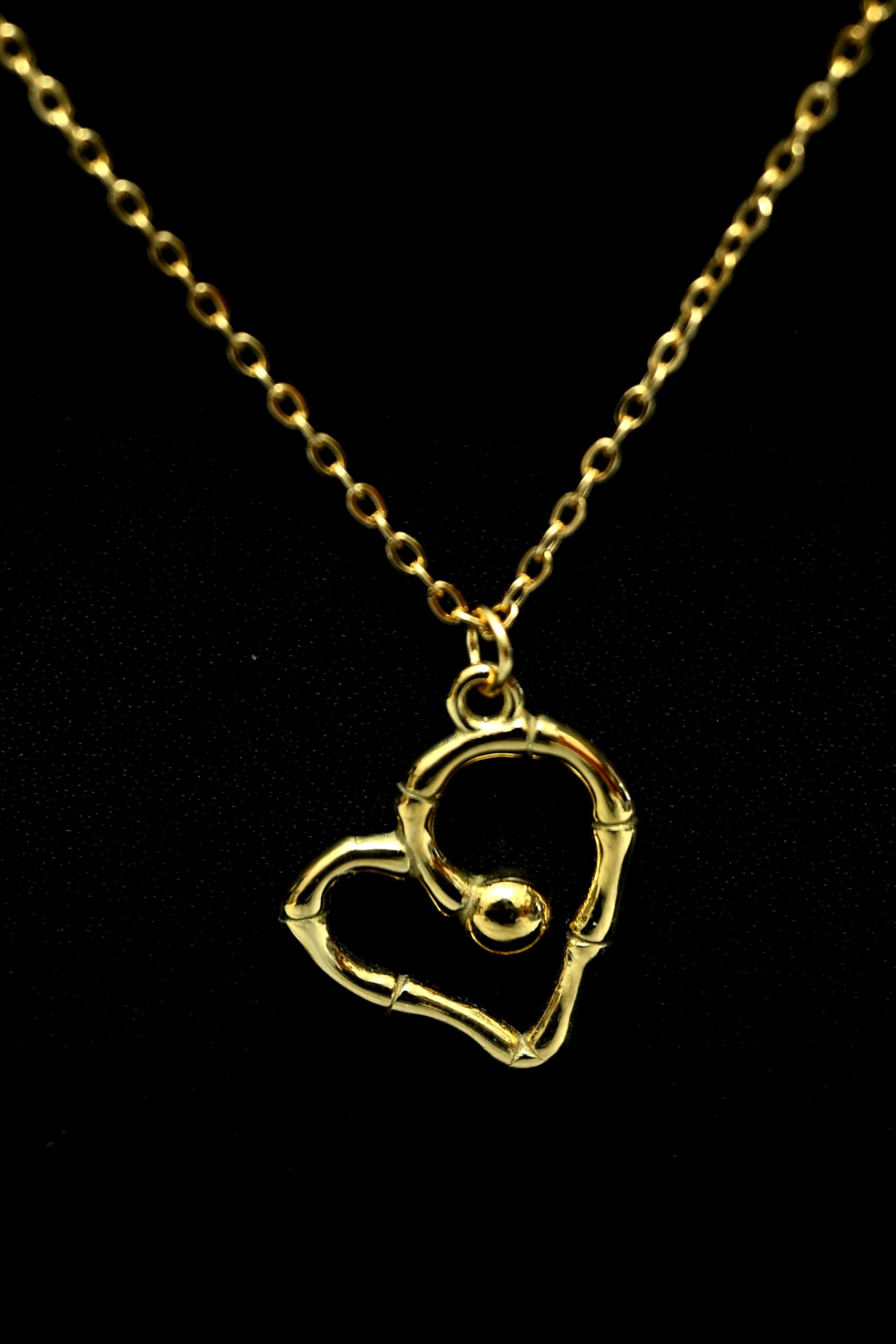 golden-heart-beat-necklace