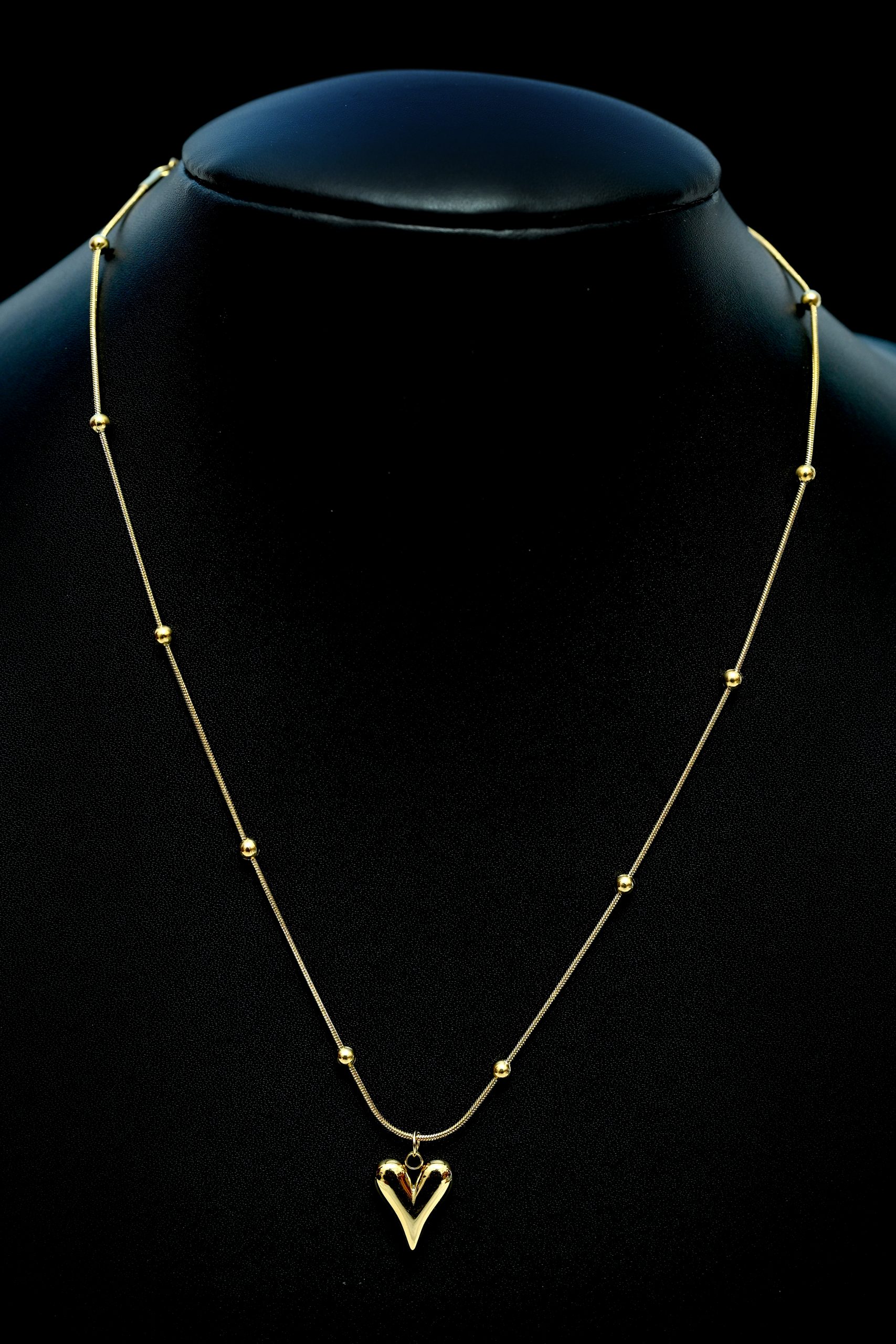 golden-heart-drop-chain-necklace