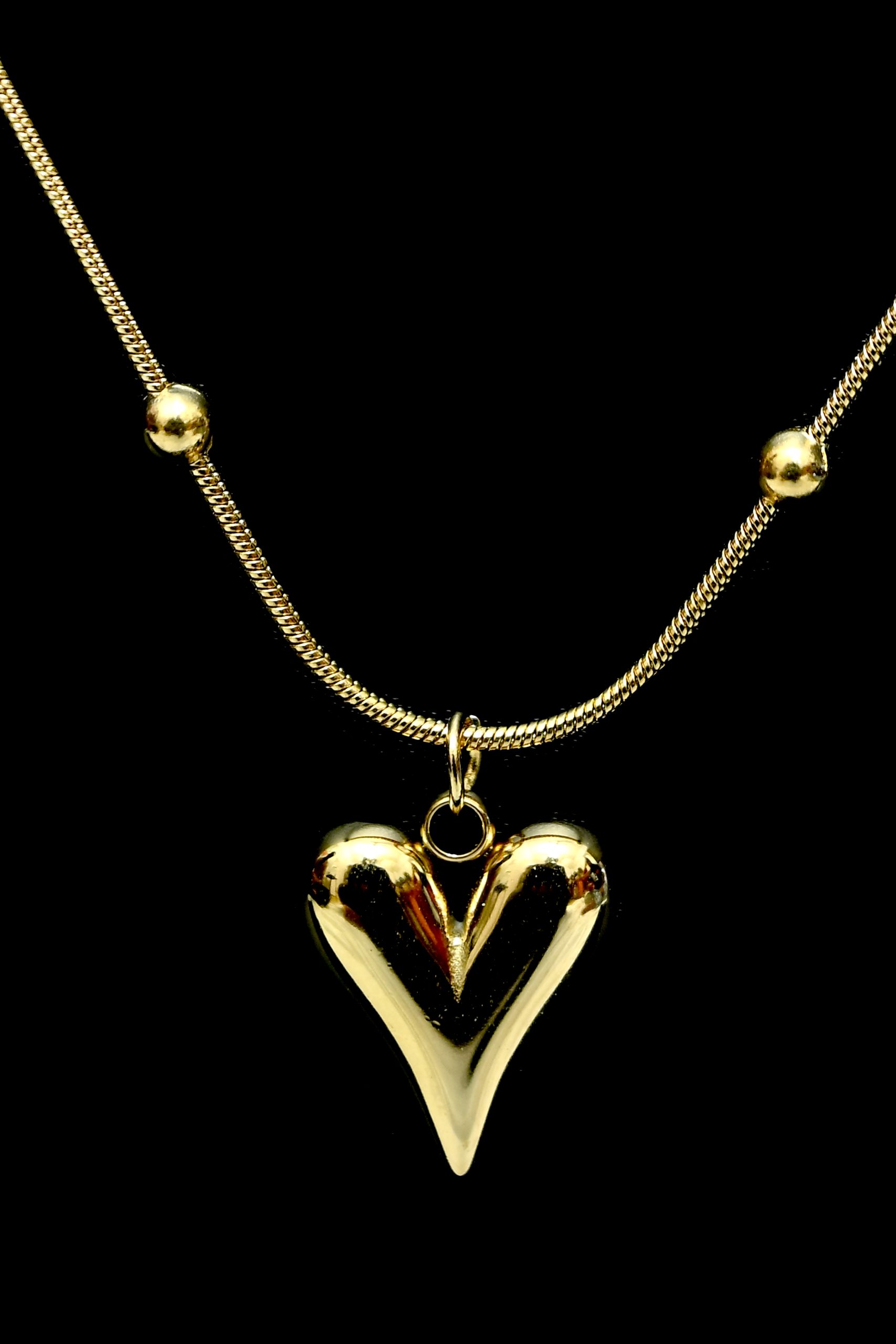 golden-heart-drop-chain-necklace