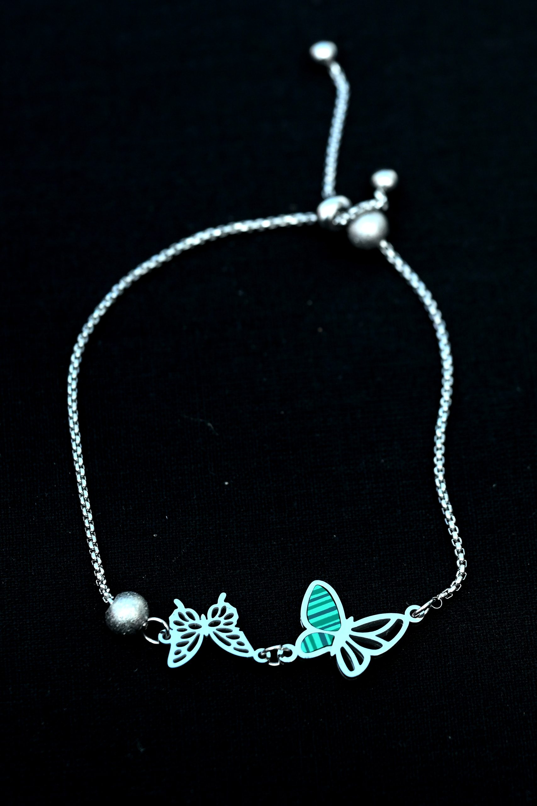green-butterfly-bracelet
