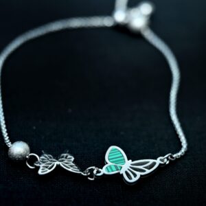 green-butterfly-bracelet