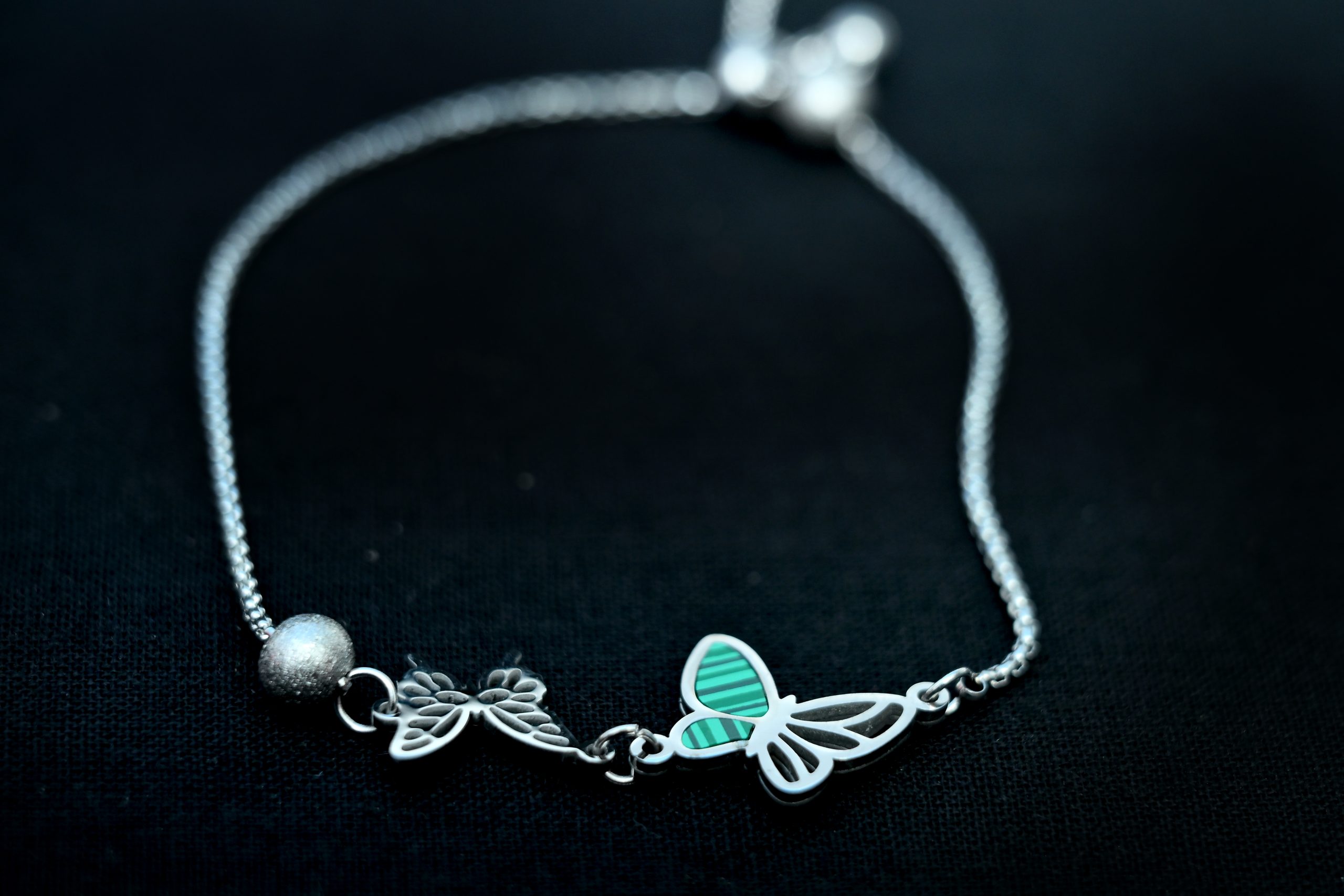 green-butterfly-bracelet