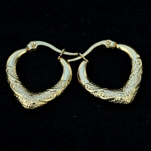 royal-etched-loop-earring