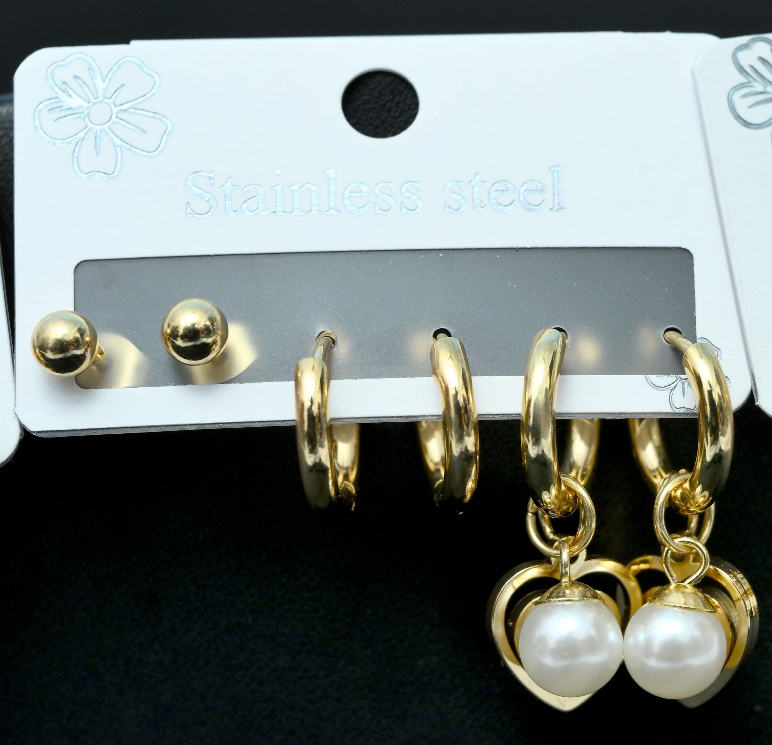 golden-mini-charm-stud-set
