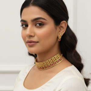 Ruby Kasu Elegant Choker