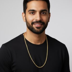 Golden Twist Rope Chain